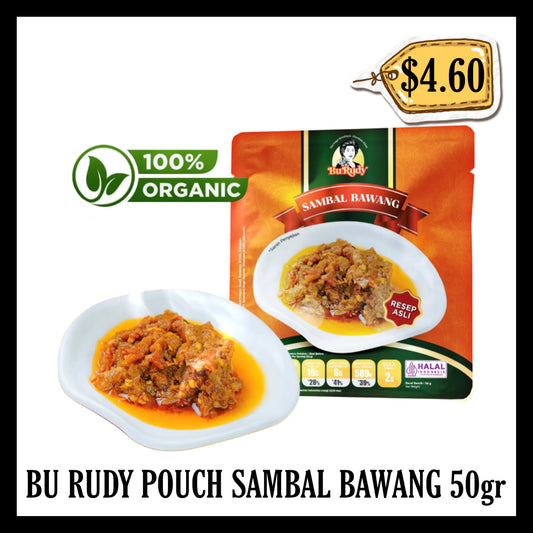 Bu Rudy Sambal Bawang Pouch 50gr (BBD 07 FEB 2027)