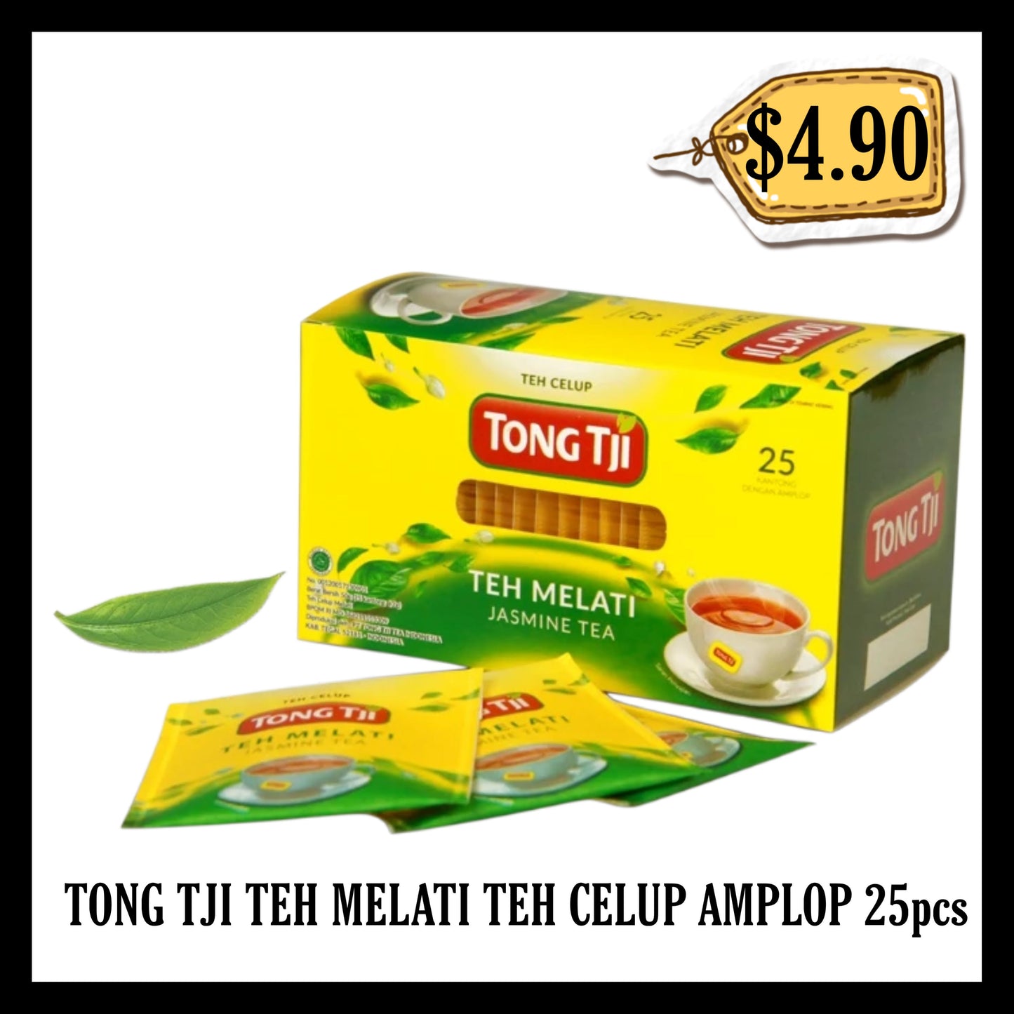 Tong Tji Teh Melati Teh Celup Isi 25pcs Amplop (BBD END FEB 2028)