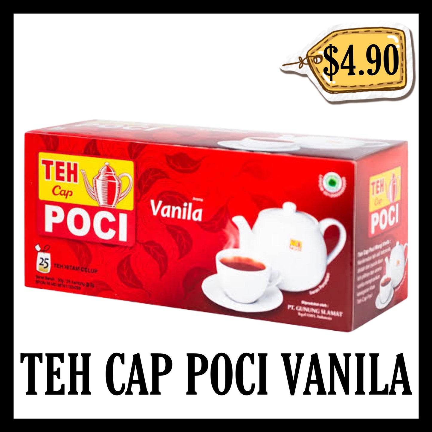 Teh Cap Poci Vanila Teh Celup Isi 25pcs (BBD 06 FEB 2028)
