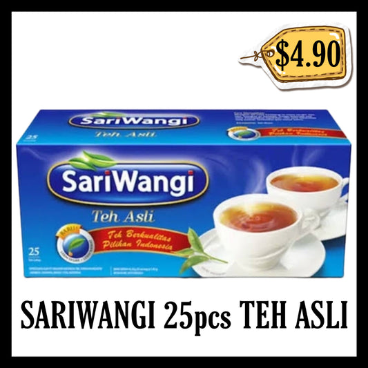 Sariwangi Teh Asli Teh Celup Isi 25pcs Black Tea (BBD 15 FEB 2028)