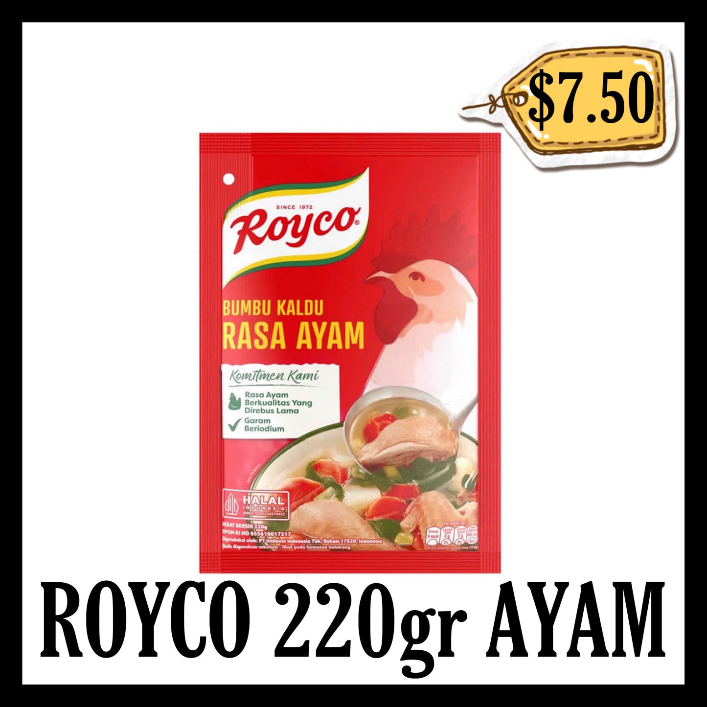 Royco 220gr Ayam (BBD 29 NOV 2026)