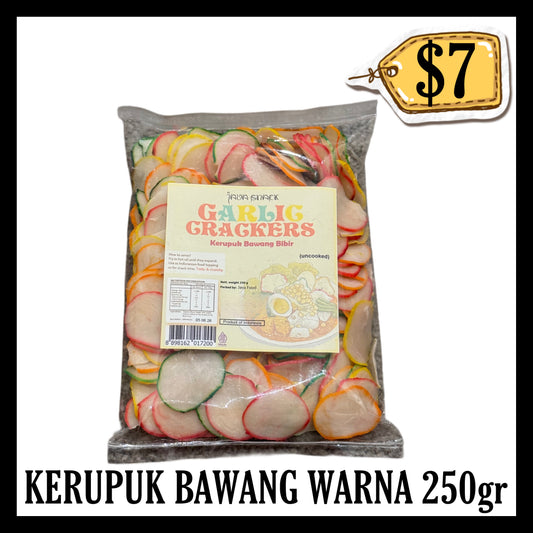 Java Snack Kerupuk Bawang 250gr Warna Warni (BBD 05 JUL 2028)