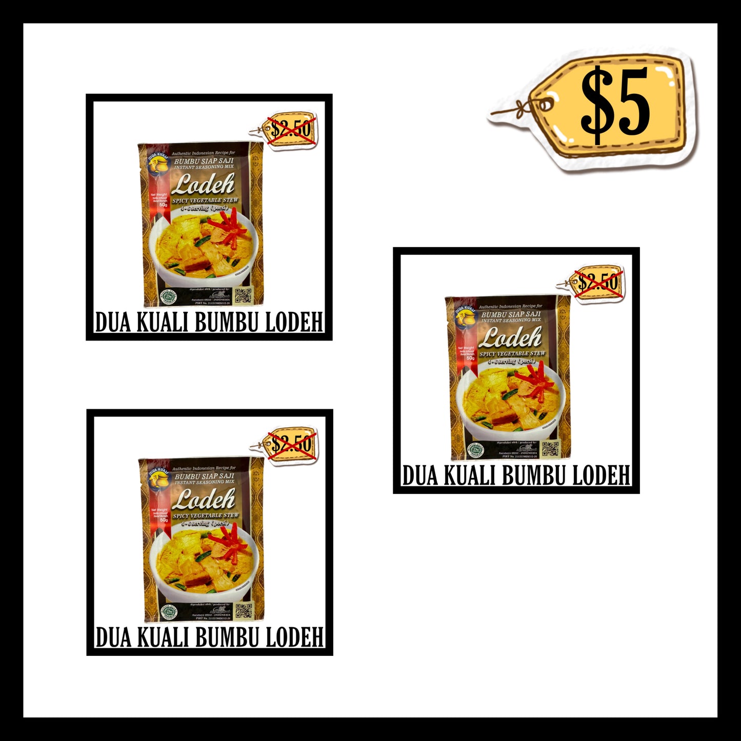 Dua Kuali Bumbu Lodeh (BUY 2 GET 1 FREE)(BBD 15 APR 2026)