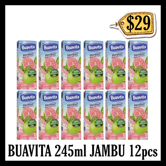 Buavita 245ml Jambu 12pcs (BBD 31 OCT 2026)