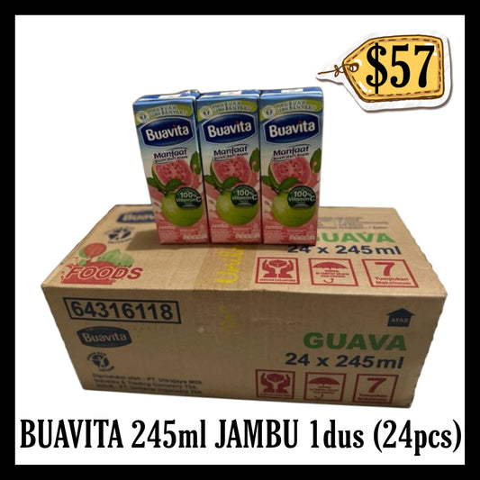 Buavita 245ml Jambu 1dus (24pcs) (BBD 31 OCT 2026)