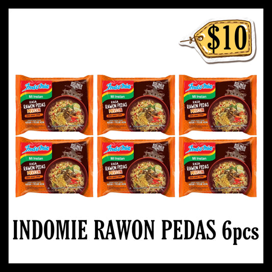 Indomie Kuah Rawon Pedas Mercon ($10 BUNDLE DEALS)(BBD 20 JAN 2027)