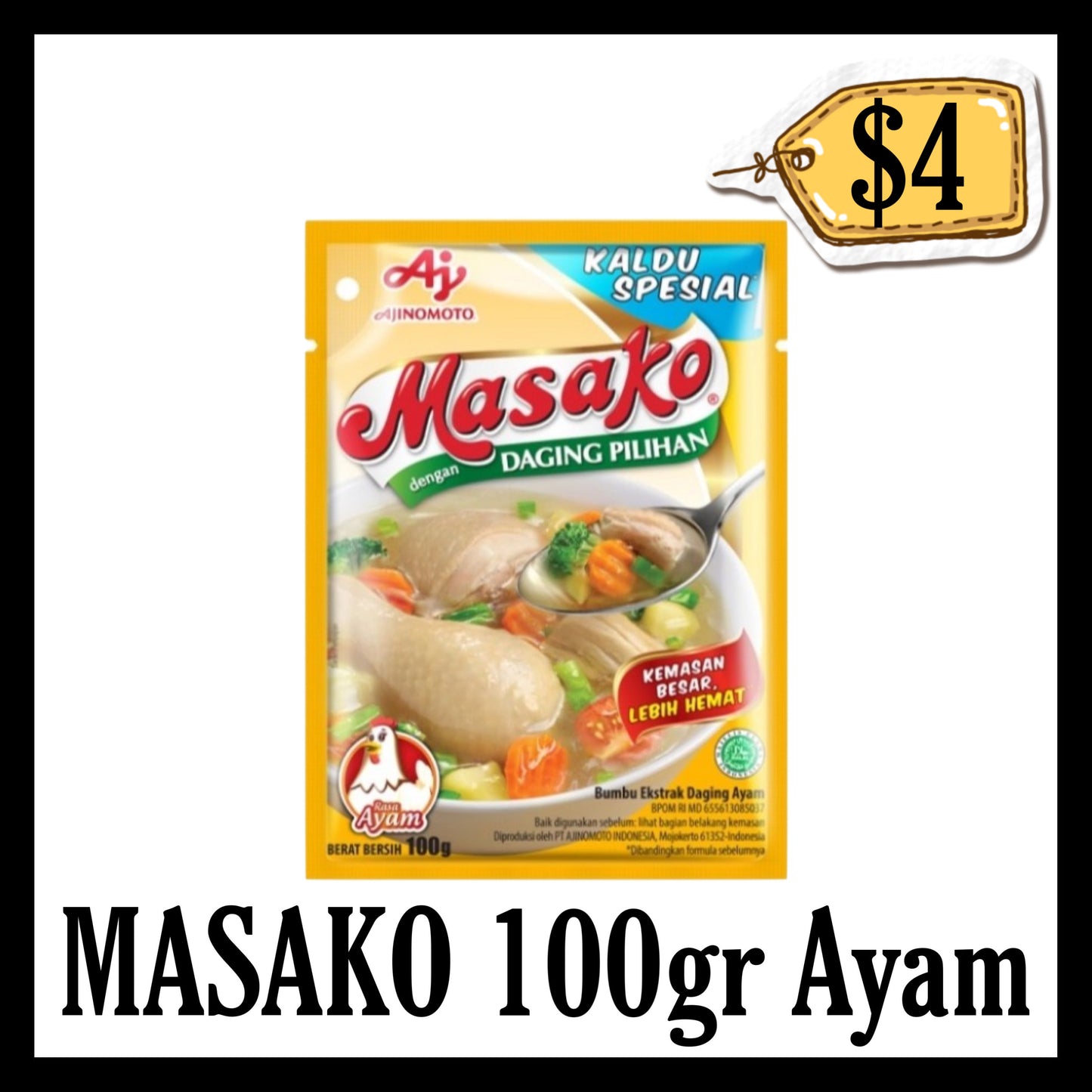 Masako 100gr Ayam (BBD 18 FEB 2027)