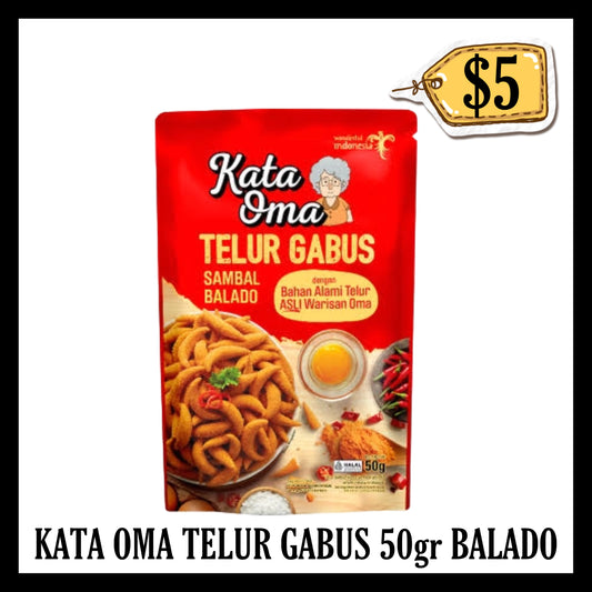 Kata Oma Telur Gabus 50gr Balado (BBD END JUL 2027)