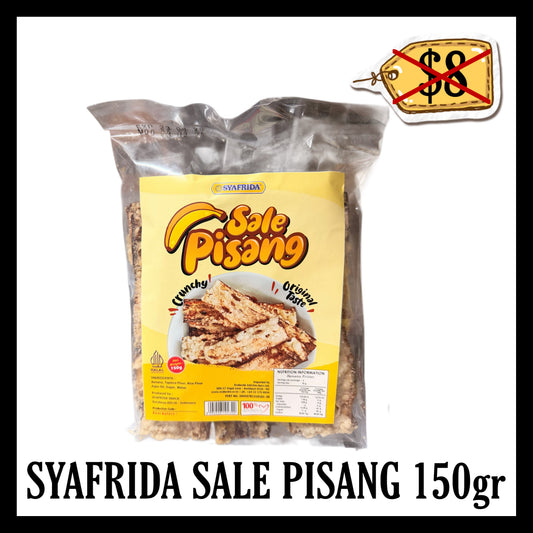 (SALE 20% OFF) Syafrida Pisang Saleh 150gr (BBD 23 AUG 2026)