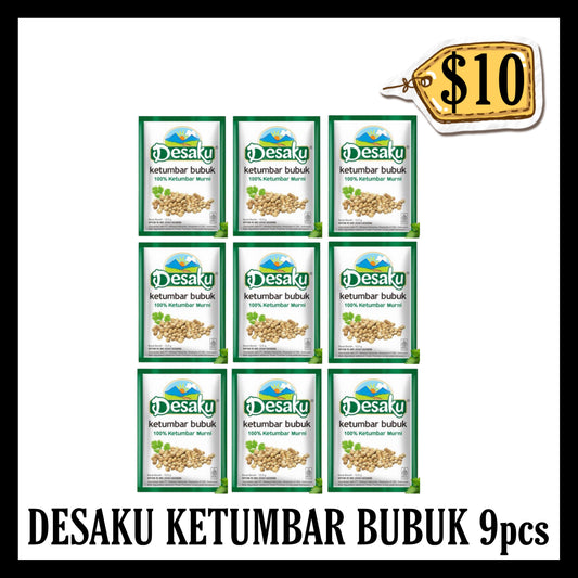 Desaku Ketumbar Bubuk 12.5gr 9pcs ($10 BUNDLE DEALS) (BBD 02 MAR 2028)