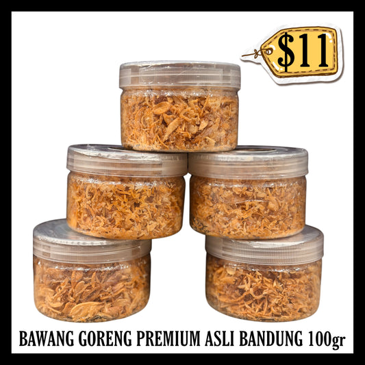 Bawang Goreng Premium Asli Bandung 100gr Toples