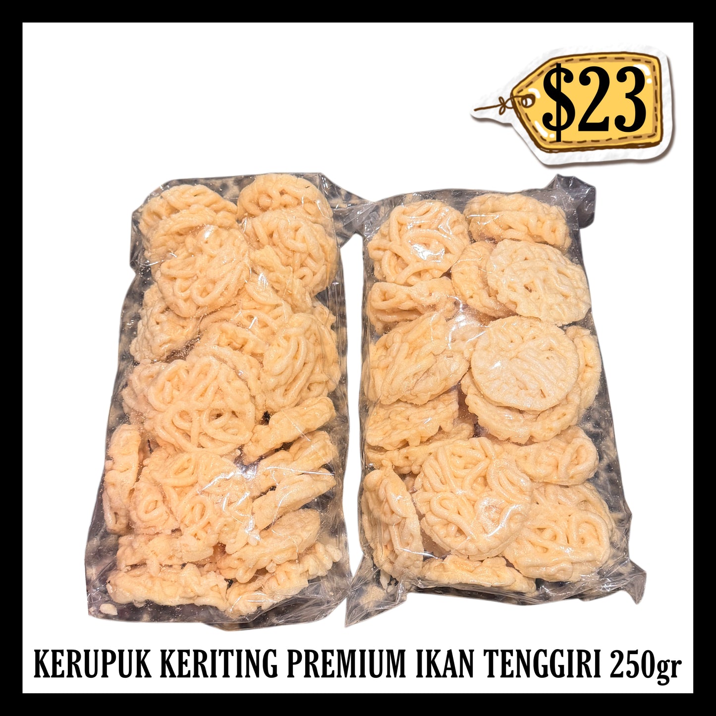 Kerupuk Keriting Premium Ikan Tenggiri 250gr Ready To Eat