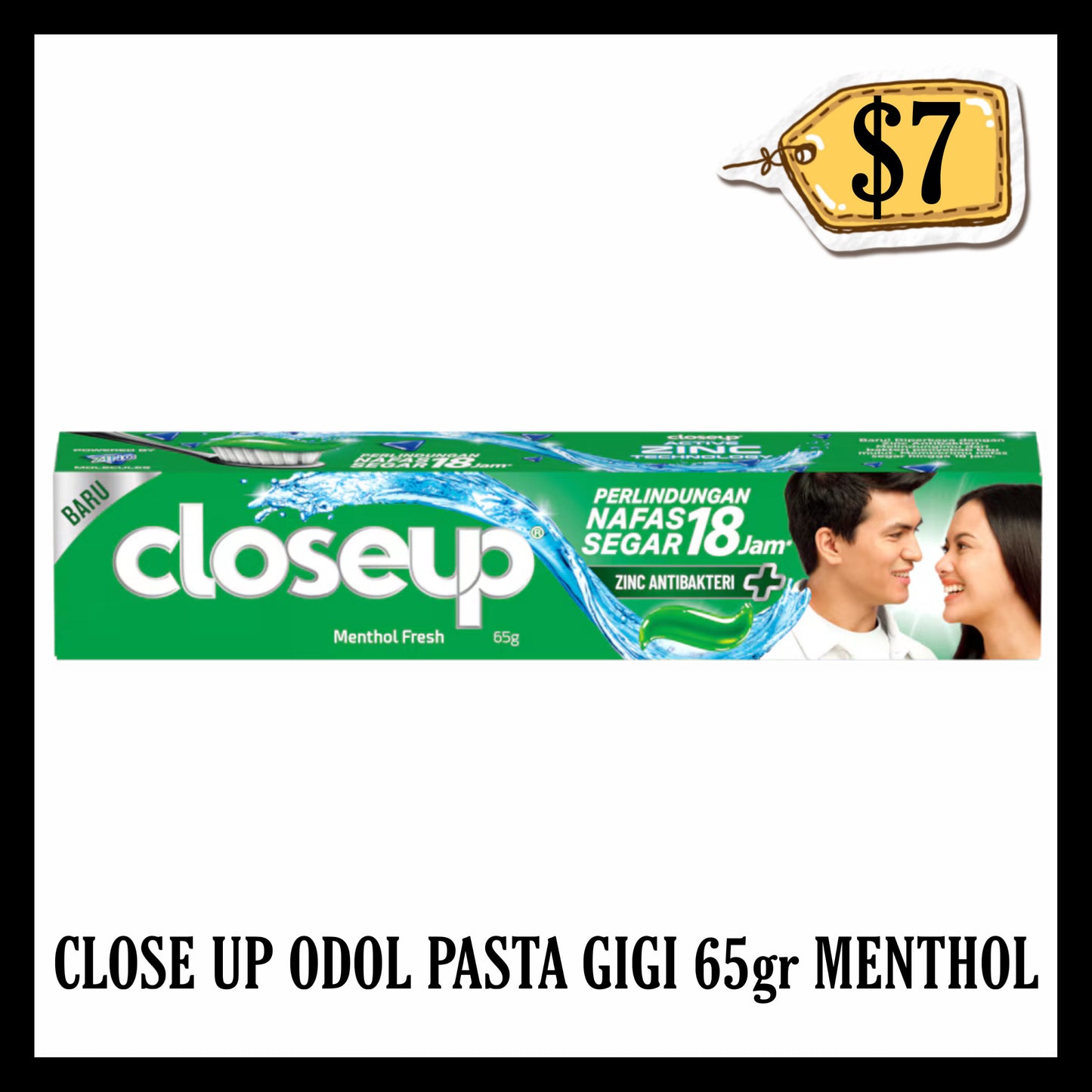 Close Up Odol Pasta Gigi 65gr Menthol Fresh (BBD 31 OCT 2028)