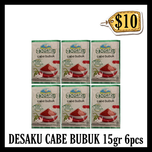 Desaku Cabai Merah Bubuk 15gr ($10 BUNDLE DEALS)(BBD 03 MAY 2028)
