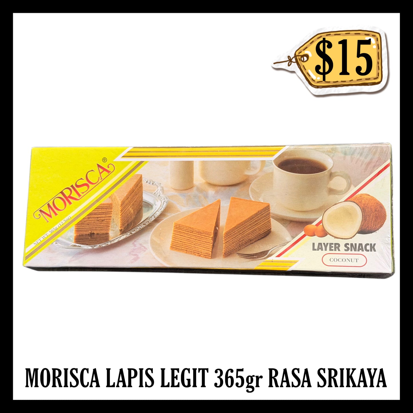 Morisca Lapis Legit 365gr Rasa Srikaya (BBD 27 OCT 2026)
