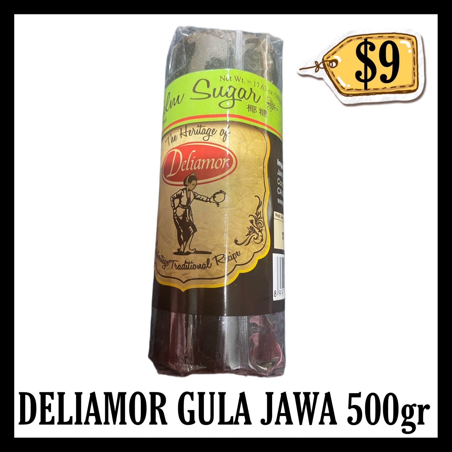 Deliamor Palm Sugar / Gula Jawa 500gr (BBD 10 MAR 2027)