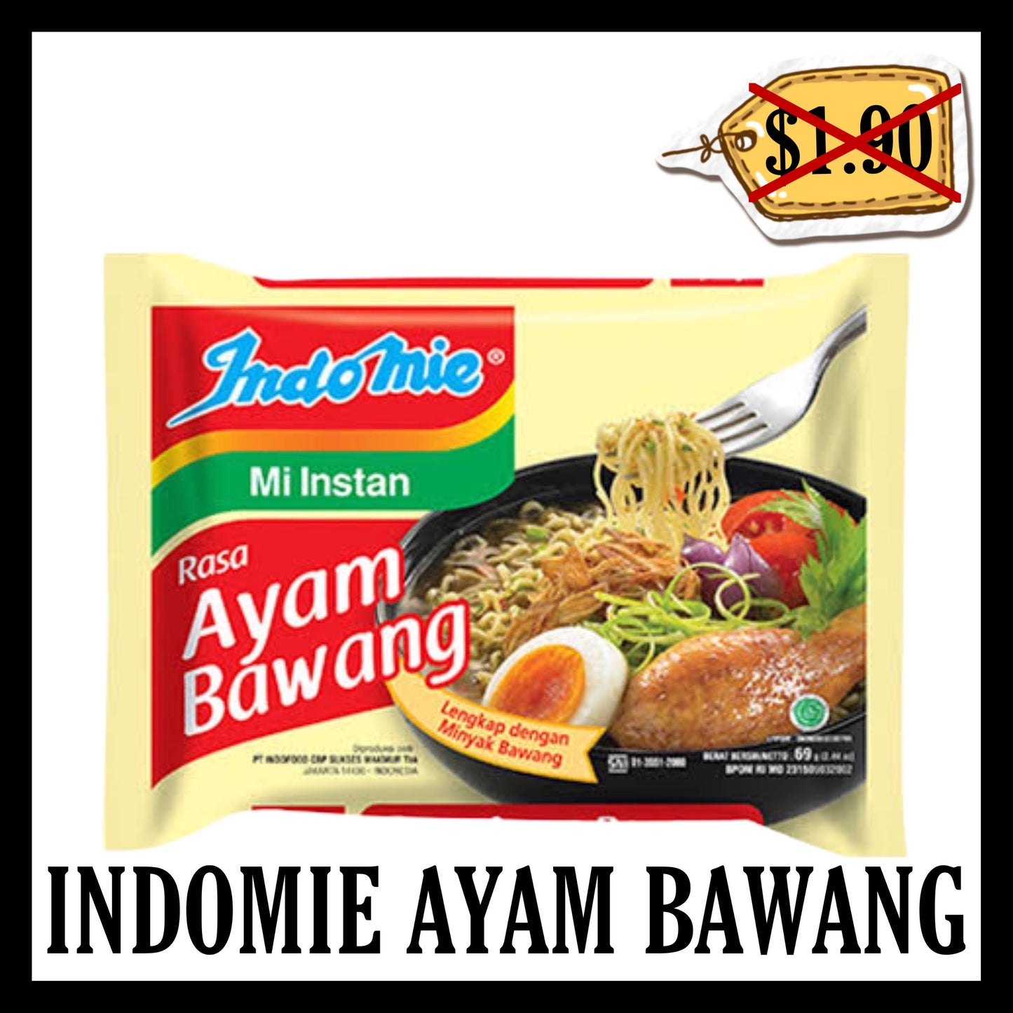 (BLACK FRIDAY SALE 30%) Indomie Kuah Ayam Bawang (BBD 16 APR 2026)