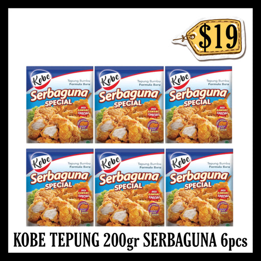 Kobe Tepung Serbaguna 200gr 6pcs (BBD 20 APR 2028)