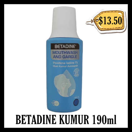 Betadine Kumur 190ml (BB END NOV 2026)