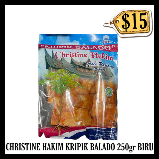 Christine Hakim Kripik Balado 250gr BIRU (BB END JUL 2026)