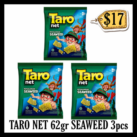 Taro Net 62gr Seaweed 3pcs (BBD 11 NOV 2026)