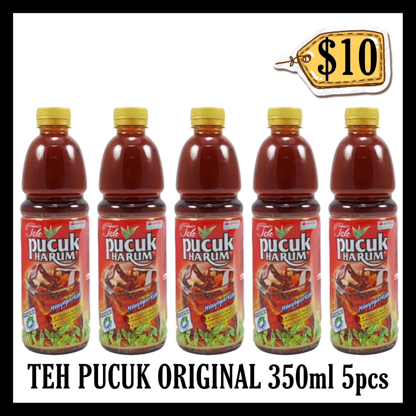 Teh Pucuk Original 350ml 5pcs($10 BUNDLE DEALS)(BB END MAR 2026)