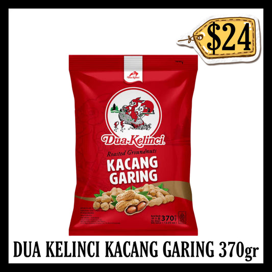 Dua Kelinci Kacang Garing Kacang Kulit 370gr (BBD END APR 2027)
