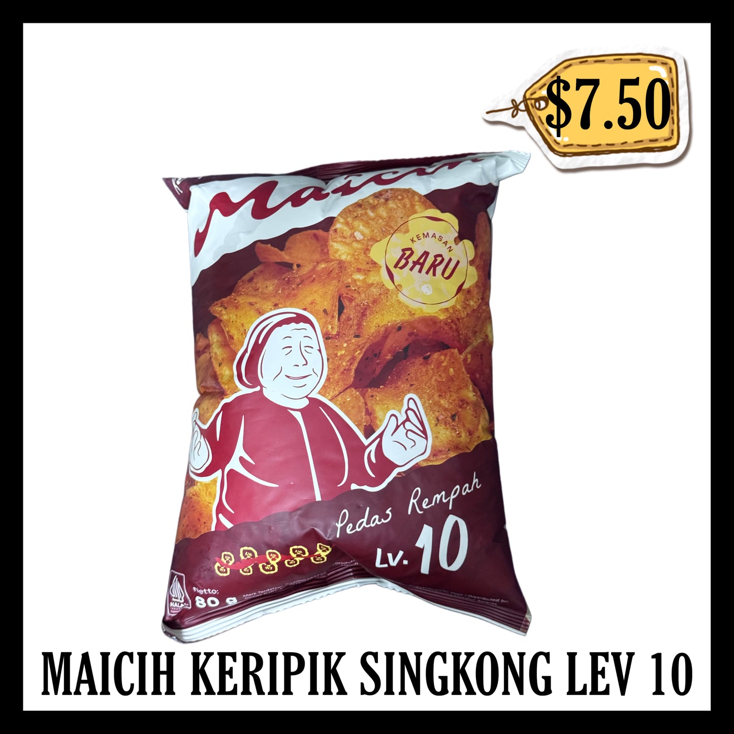 Maicih Keripik Singkong Level 10 (BBD 30 JUL 2026)