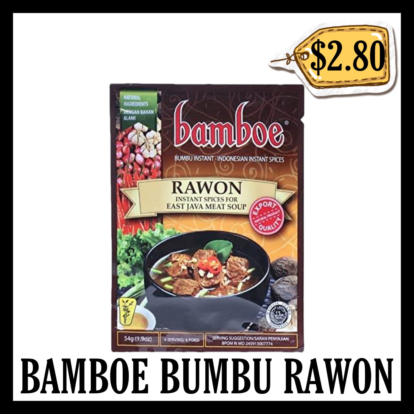 Bamboe Bumbu Rawon (BBD 18 DEC 2027)
