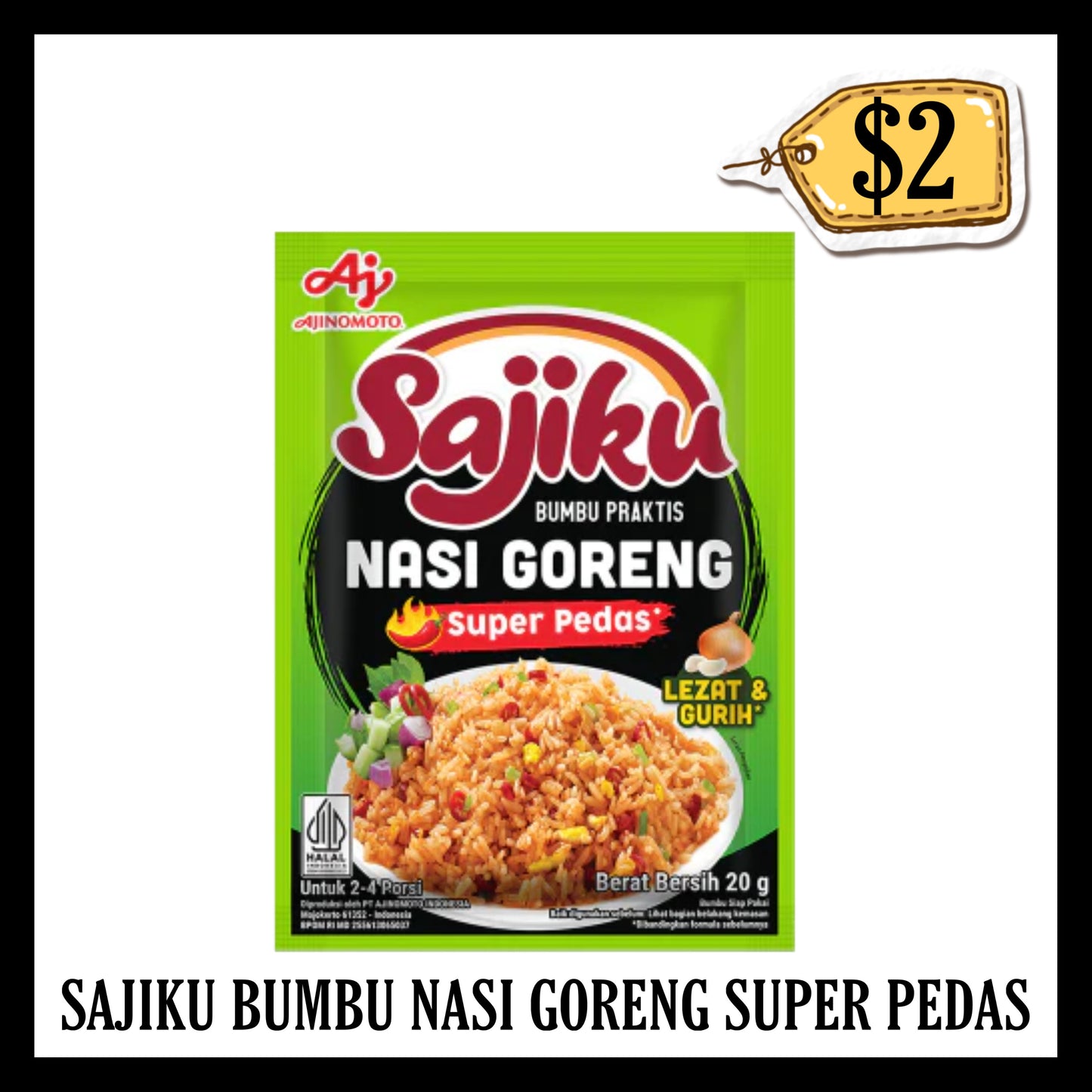 Sajiku Bumbu Nasi Goreng Super Pedas (BBD 16 MAR 2027)