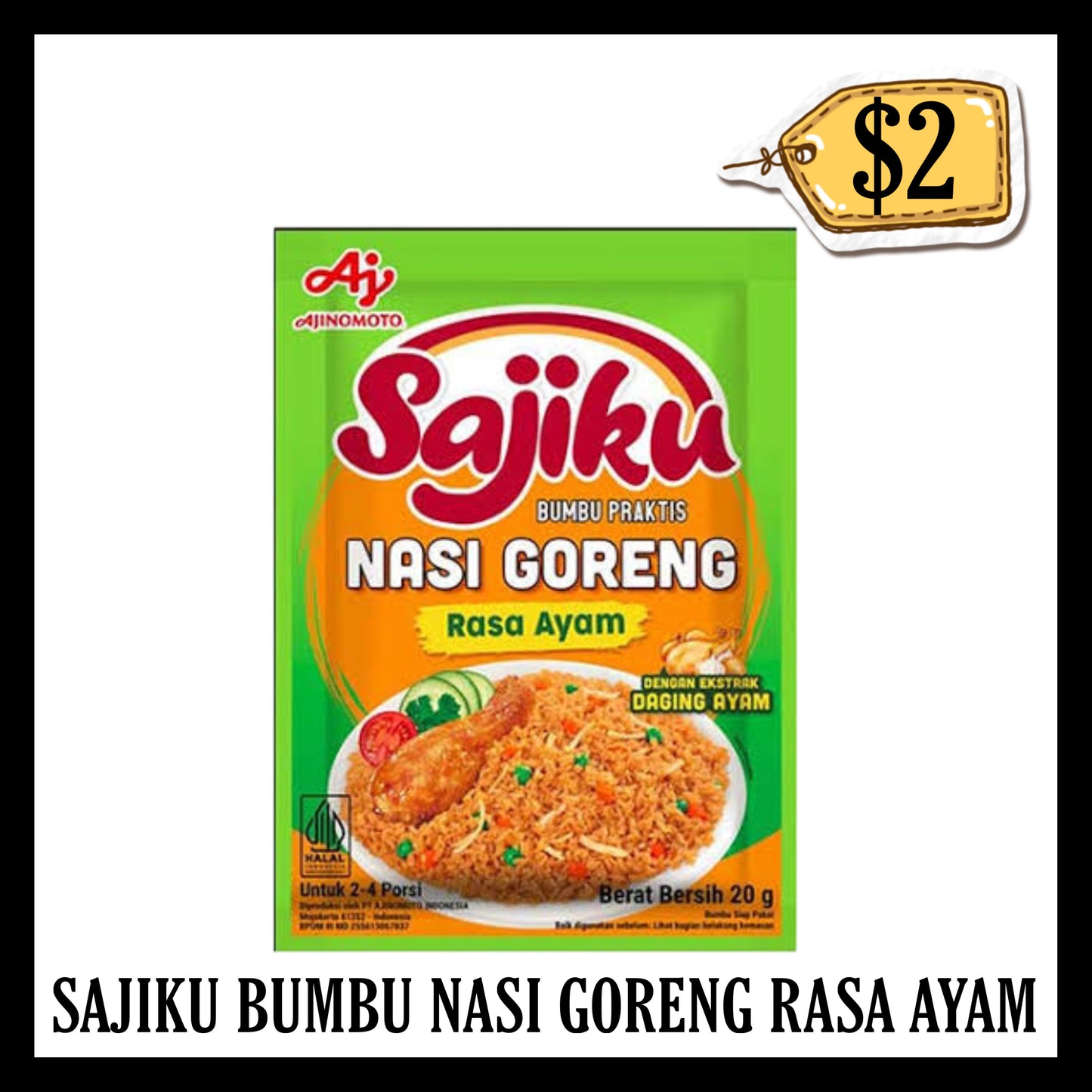 Sajiku Bumbu Nasi Goreng Rasa Ayam (BBD 23 FEB 2027)