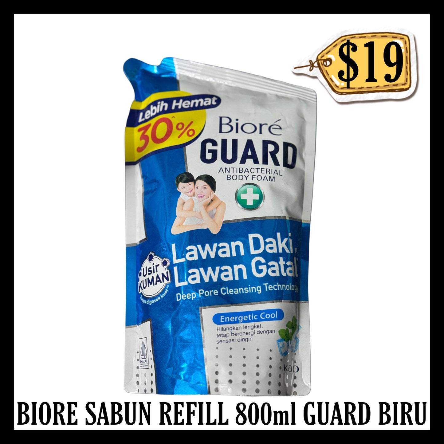 Biore Sabun Refill 800ml Guard Biru (BBD 22 APR 2028)