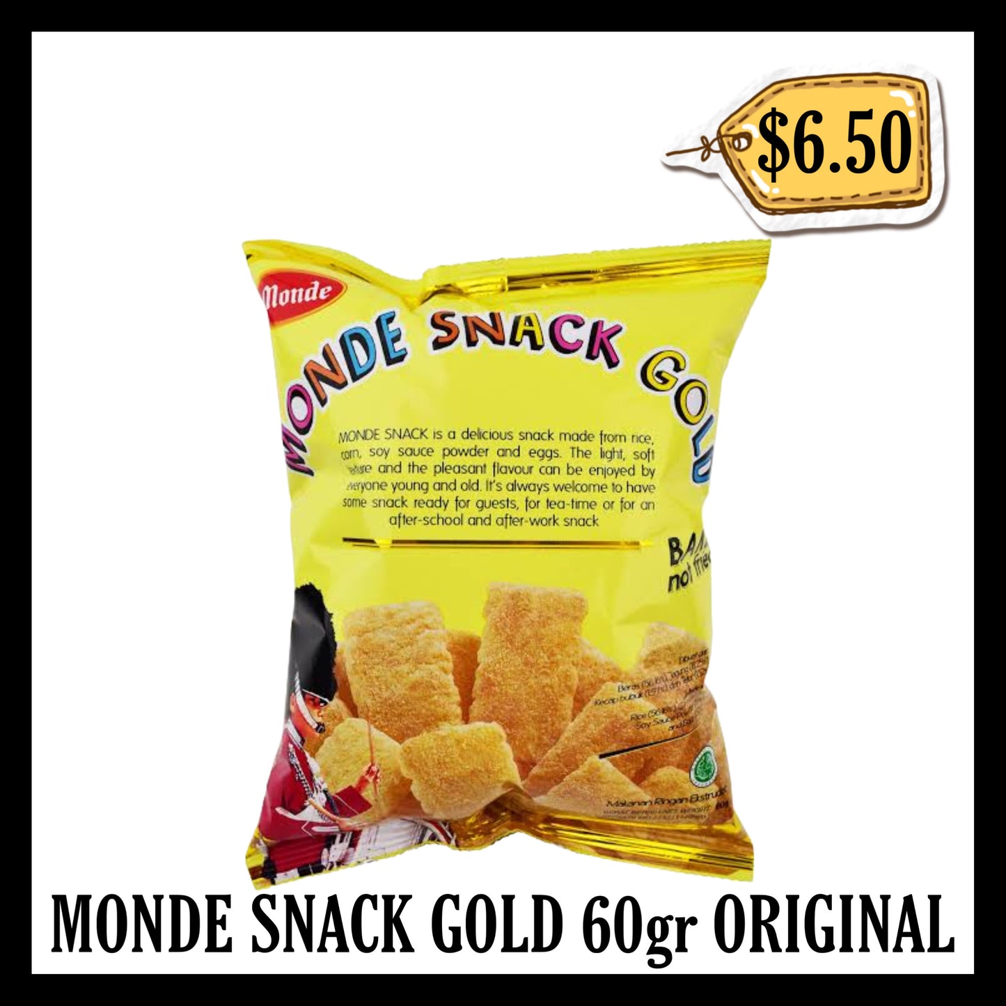 Monde Snack Gold 60gr Original (BBD 25 JUN 2026)