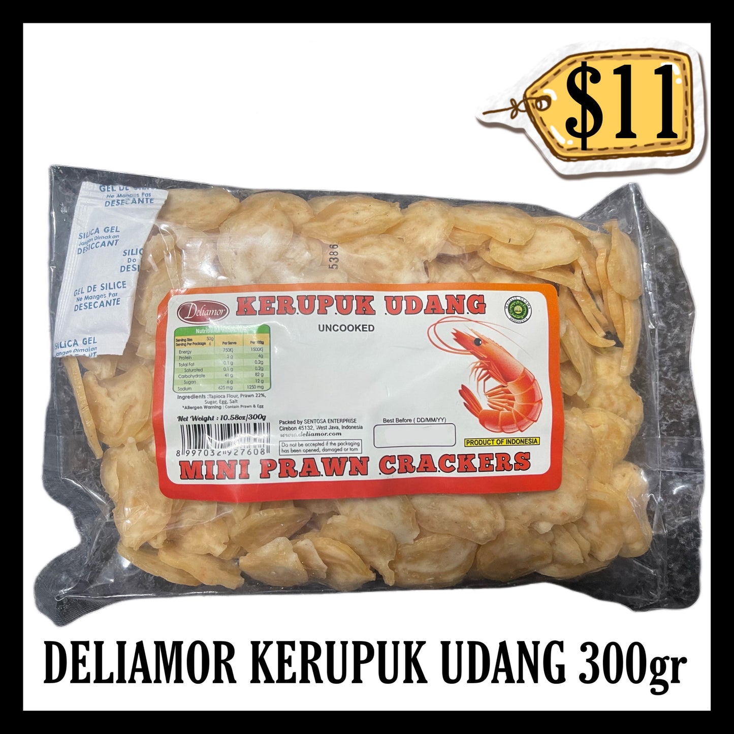 Deliamor Kerupuk Udang 300gr Mini (BB 10 MAR 2027)