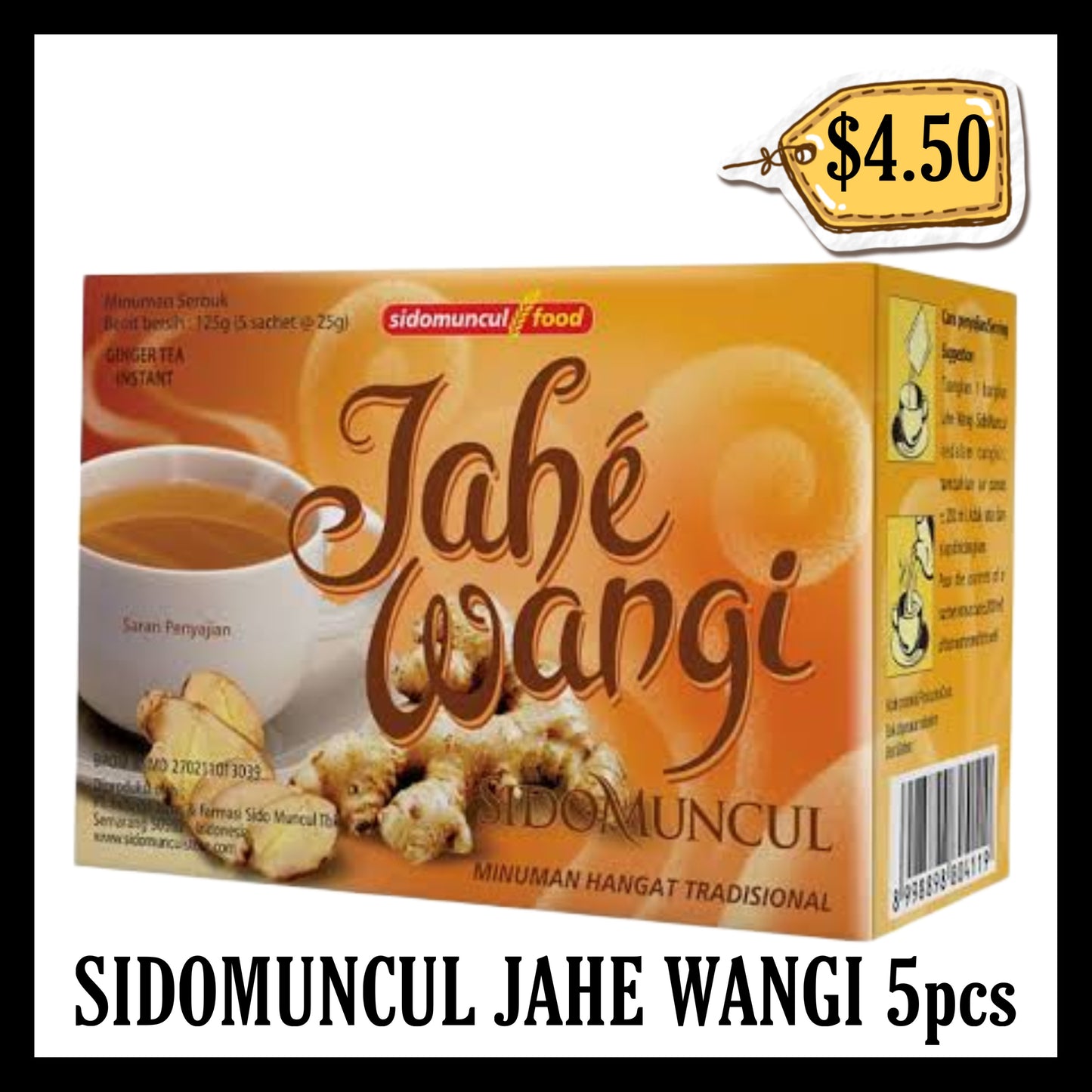 Sidomuncul Jahe Wangi 5pcs (BBD END SEP 2027)