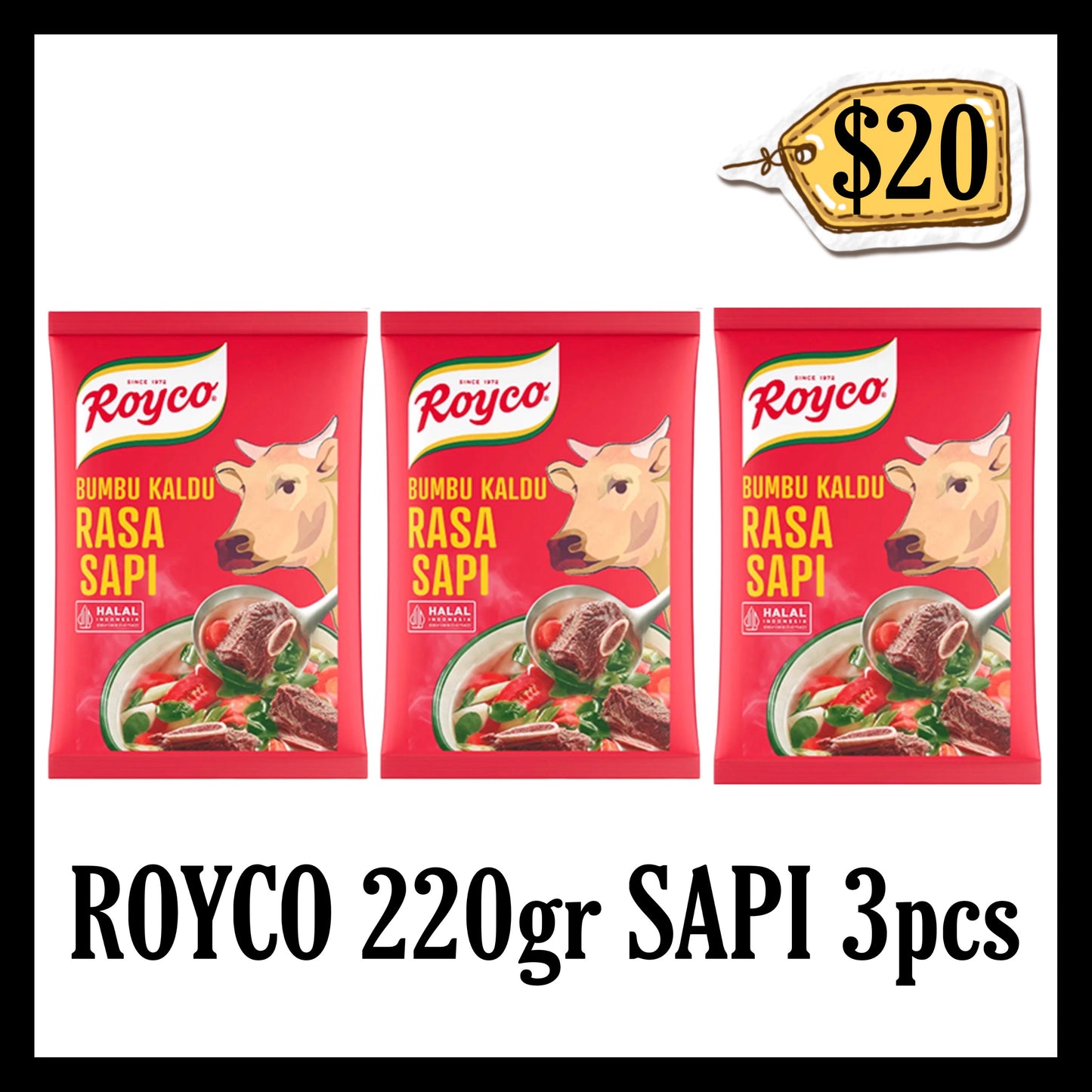 Royco 220gr Sapi Bundle 3pcs (BBD 29 NOV 2026)