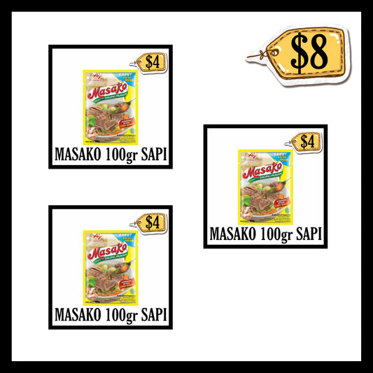 Masako 100gr Sapi (BUY 2 GET 1 FREE) (BBD 25 MAR 2027)