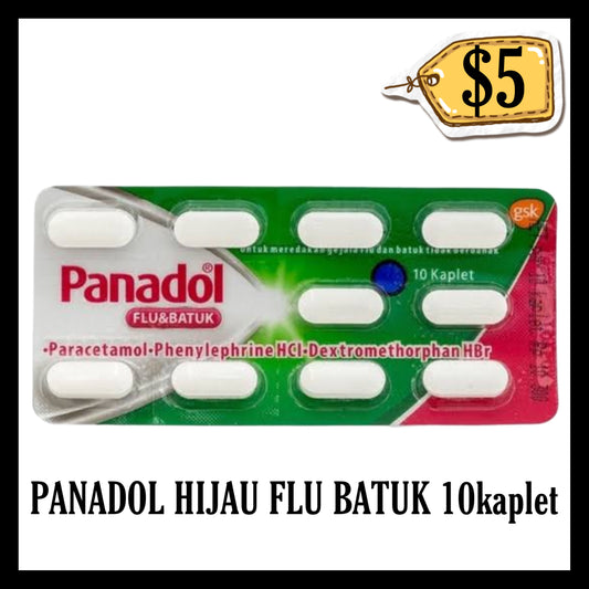 Panadol Hijau Flu Batuk (BB END NOV 2027)