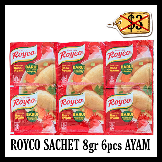 (SALE 30% OFF) Royco Sachet 6pcs Ayam (BBD 26 SEP 2026)
