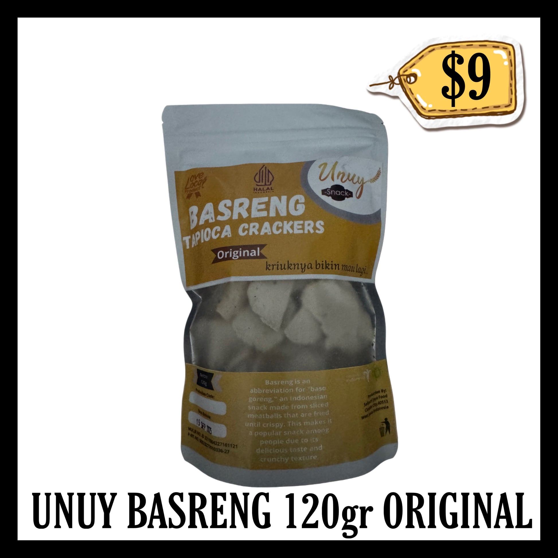 Unuy Basreng 120gr Original (BB 15 SEP 2025) TOKO BINTANG QUEENSTOWN