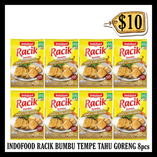 Indofood Racik Bumbu Tempe & Tahu Goreng 8pcs ($10 BUNDLE DEALS)(BBD 08 MAR 2027)