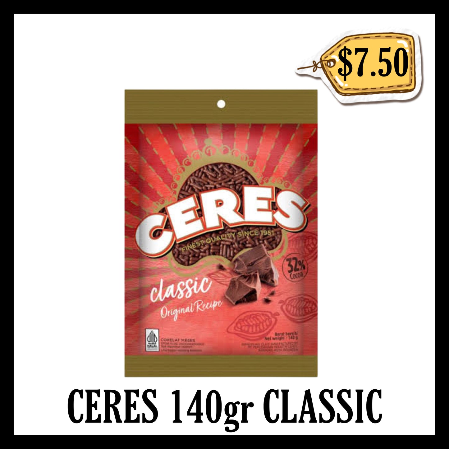 Ceres 140gr Classic (BBD 03 MAY 2027)