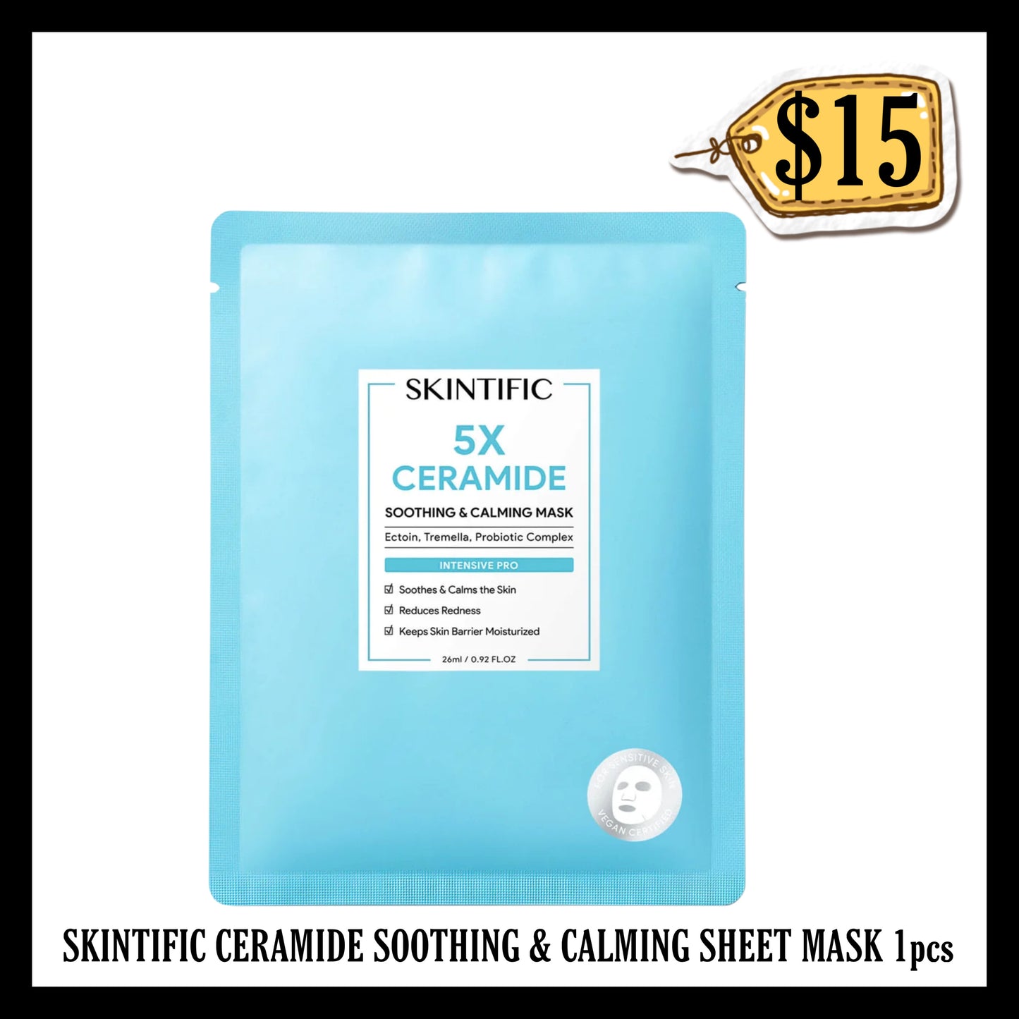 Skintific Ceramide Soothing & Calming Sheet Mask 1pcs