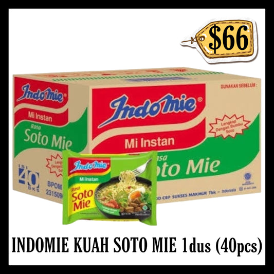 Indomie Kuah Soto 1dus isi 40pcs (BB 01 DEC 2025)