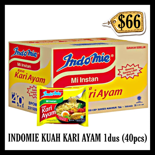 Indomie Kuah Kari Ayam 1dus isi 40pcs (BB 06 APR 2026)