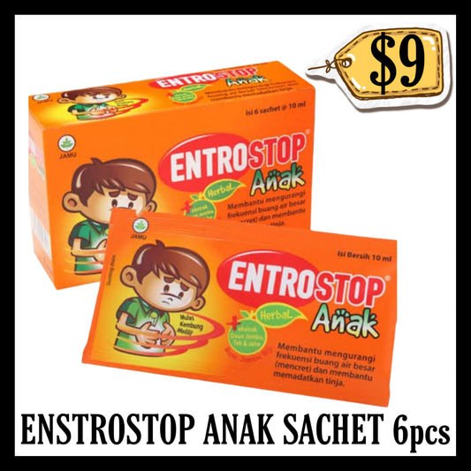 Entrostop Anak Sachet Isi 6pcs (BBD END APR 2027)