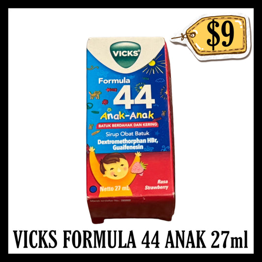 Vicks Formula 44 Anak 27ml (BBD 08 JAN 2028)