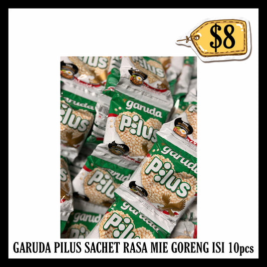 Garuda Pilus Sachet Rasa Mie Goreng isi 10pcs (BBD 23 FEB 2027)