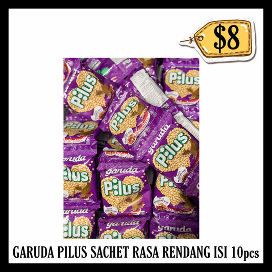 Garuda Pilus Sachet Rasa Rendang isi 10pcs (BBD 19 FEB 2027)