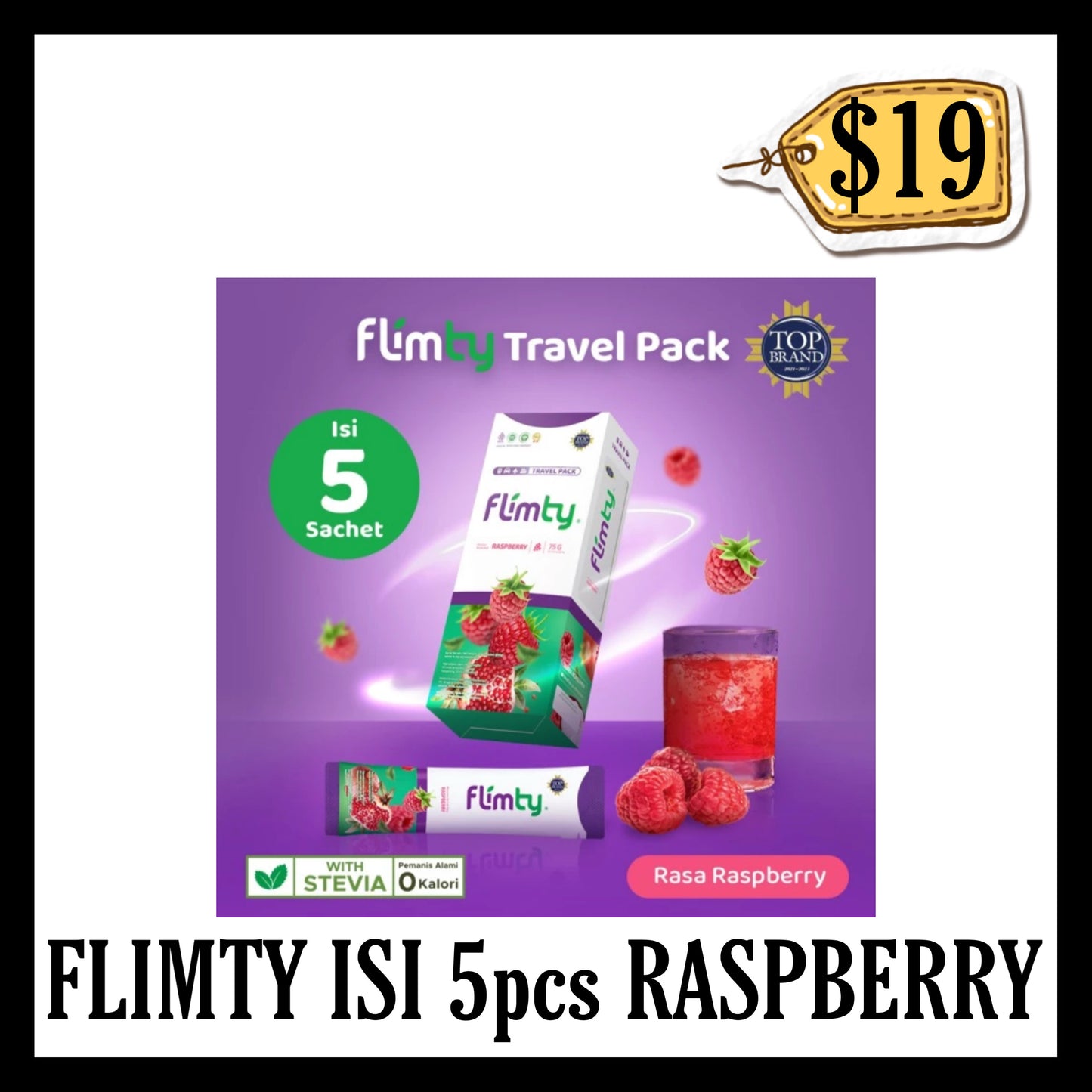Flimty isi 5pcs Raspberry (BB 31 AUG 2026)